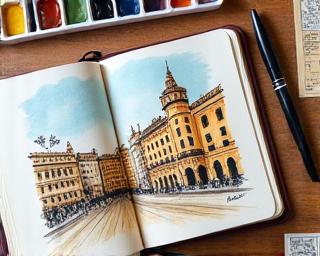Cuaderno de viaje sketching